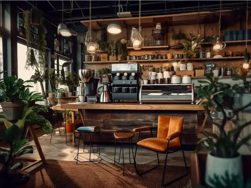 10 idei de interioare pentru o cafenea cu personalitate și farmec aparte