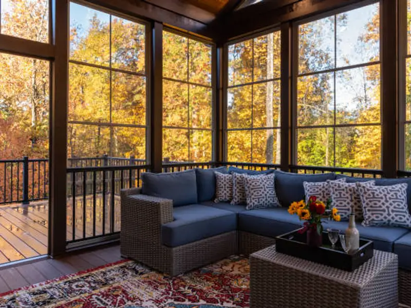 Top 20 de idei privind amenajarea unei terase acoperite în sezonul de toamnă