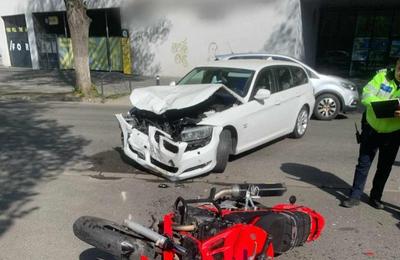 Accident rutier, în această după-amiază, pe Aleea Stadionului din Cluj-Napoca