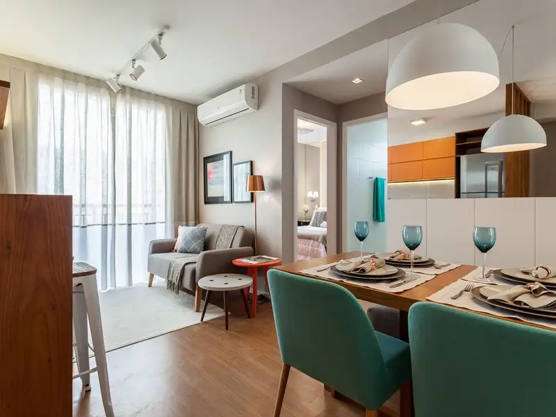 Apartament de 44 mp amenajat functional pentru o familie cu 2 copii