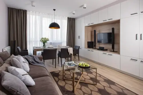 Apartament aerisit de 2 camere cu un design functional de exceptie