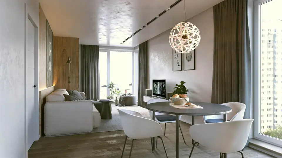 Amenajare contemporana excelent conturata in 68 mp