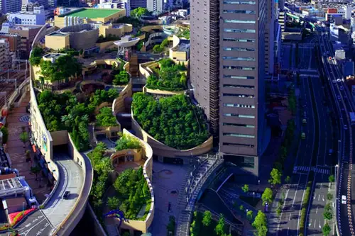 Namba Parks din Japonia, mall-ul cu gradini amenajate pe 8 etaje
