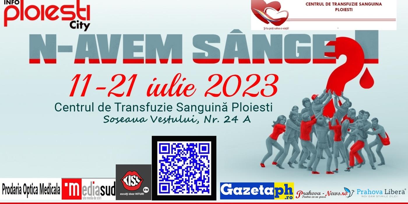 Un strop de sânge poate salva o viată – doneaza si tu!