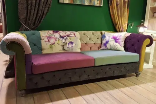 Canapelele patchwork povestea unei pasiuni nascute in copilarie