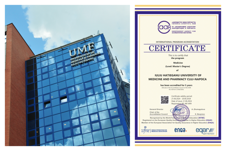 Universitatea de Medicină și Farmacie „Iuliu Hațieganu” Cluj-Napoca a primit acreditarea internațională din partea IAAR