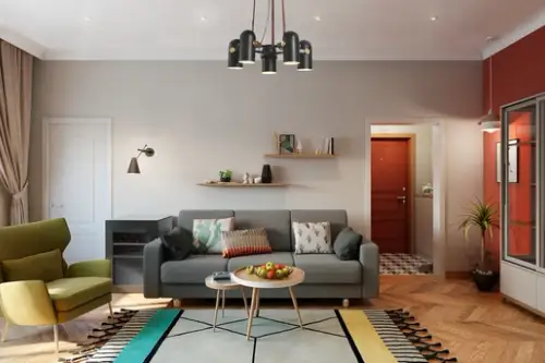 Proiect de amenajare a unui apartament de 80 mp pentru o familie cu 3 copii