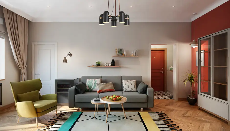 Proiect de amenajare a unui apartament de 80 mp pentru o familie cu 3 copii