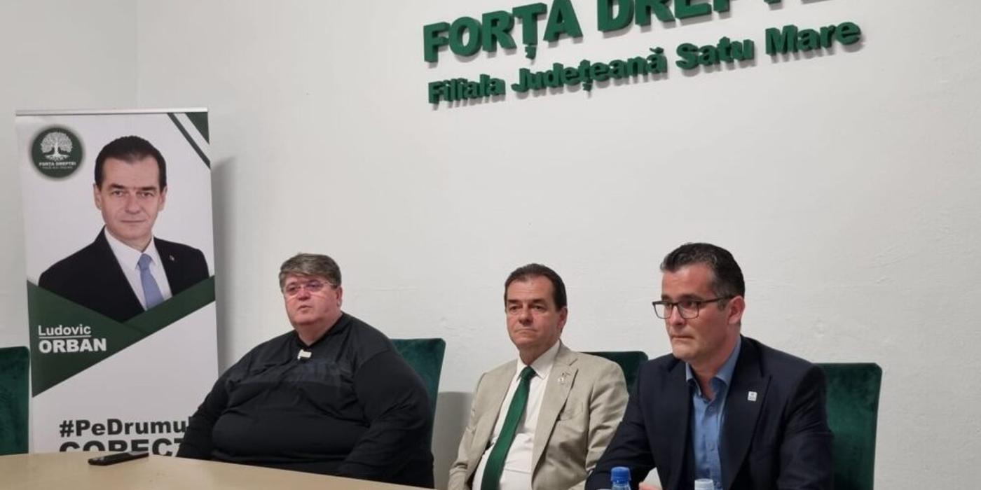 Ludovic Orban: ,,Forța Dreptei reprezintă un plus pentru județul Satu Mare”