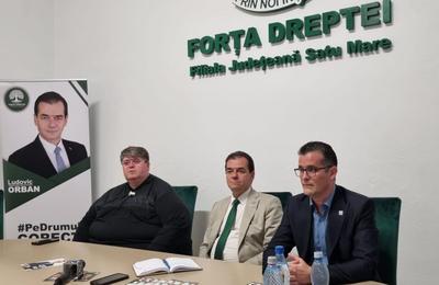 Ludovic Orban: ,,Forța Dreptei reprezintă un plus pentru județul Satu Mare”