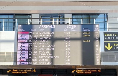 1 din 20 de zboruri cu plecare de la Otopeni au înregistrat întârzieri de peste o oră