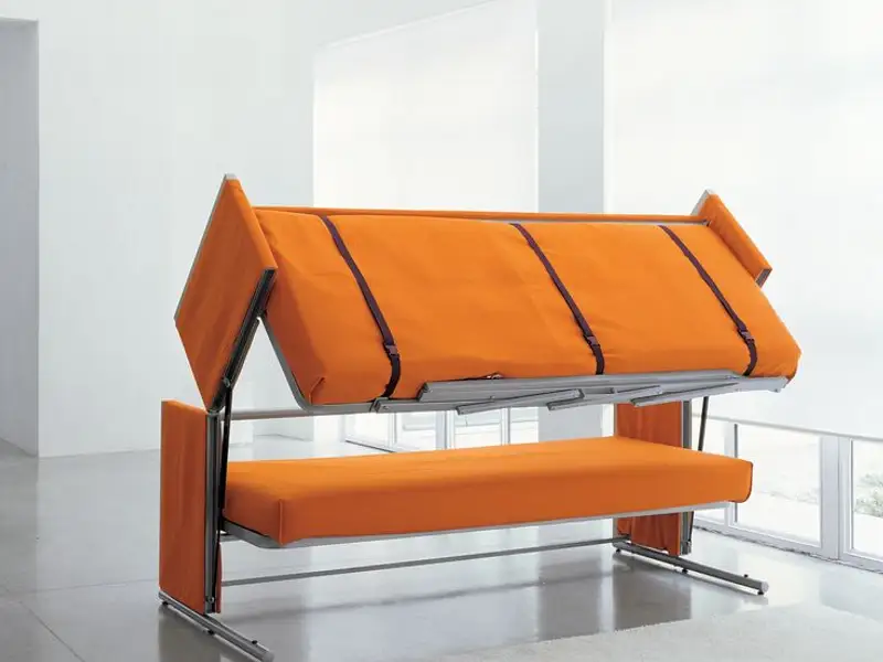 Canapea care se transforma in pat supraetajat