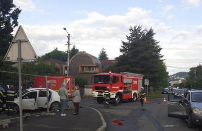 Un accident rutier a avut loc în această dimineață pe strada Alexandru Vlahuță din municipiul Cluj-Napoca