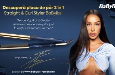 BaByliss a lansat noua Placă de păr 2 în 1 Straight Curl empowered by Ștefania: bucle rezistente sau păr drept și strălucitor fără frizz!