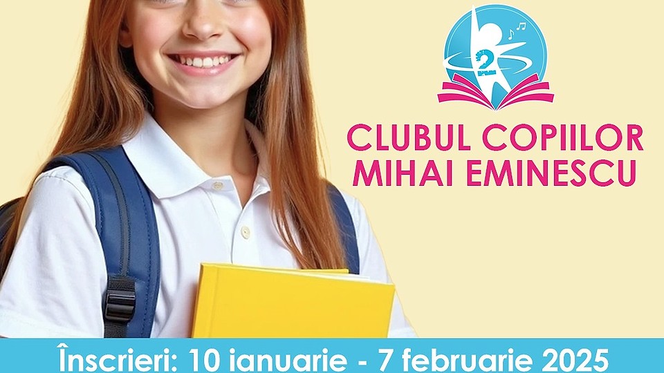 Au început înscrierile la cursurile gratuite de la Clubul Copiilor Mihai Eminescu din Sectorul 2