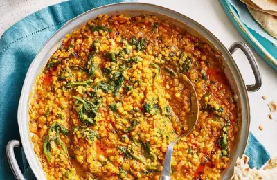 Aromatic lentil and ginger dal