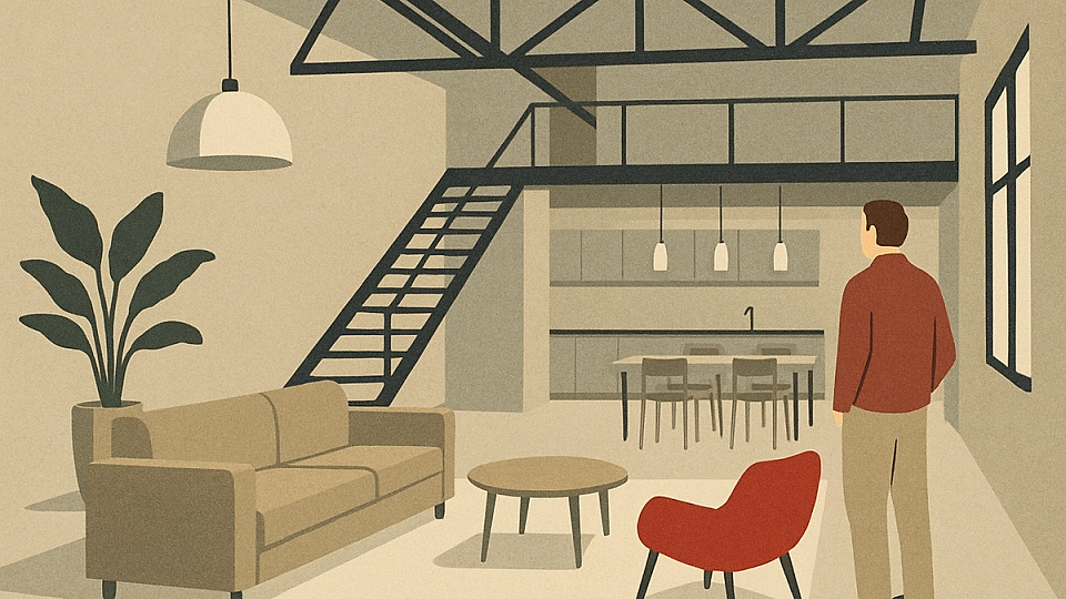 Călătorie vizuală: studiul unui loft modern din Cluj