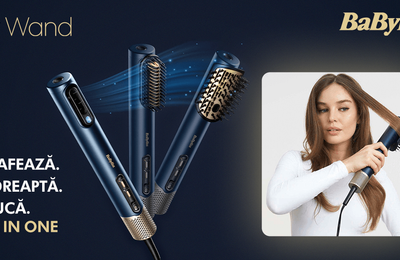BaByliss a lansat Air Wand 3 în 1: o soluție revoluționară pentru îngrijirea părului care coafează, îndreaptă și usucă în câteva minute, fără a expune părul la temperaturi ridicate.
