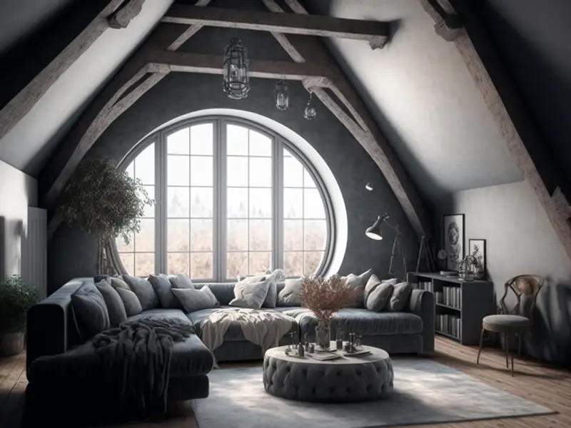 Formele geometrice în amenajarea mansardei: tot ce trebuie să știi