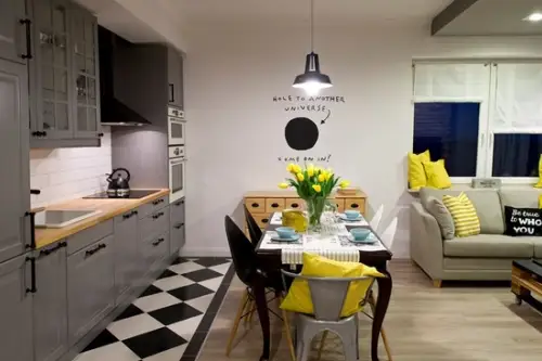 Detalii cu stil in apartamentul unui cuplu tanar