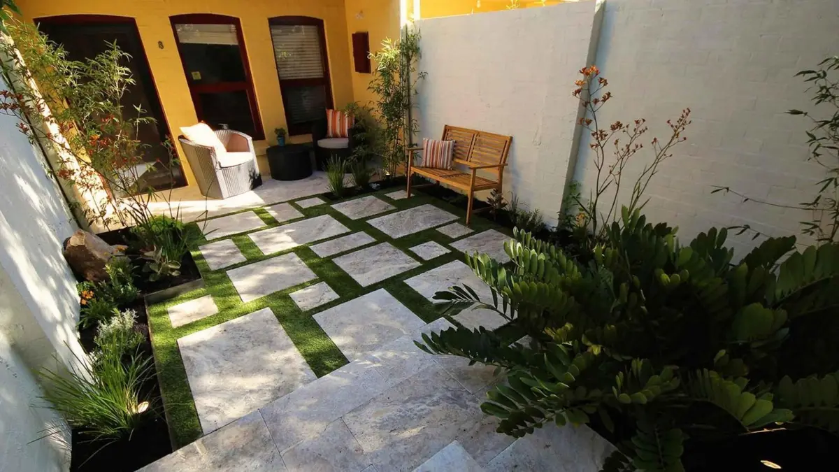 Model de reamenajare pentru o curte mica