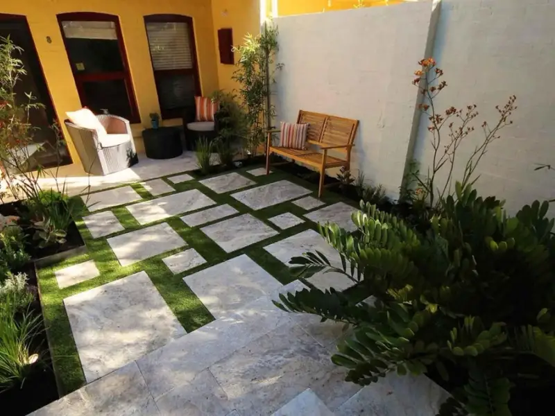 Model de reamenajare pentru o curte mica