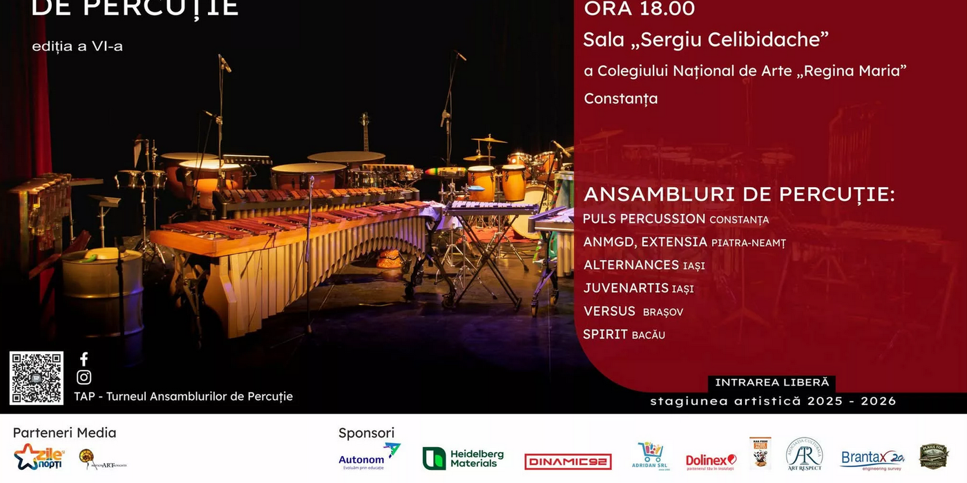 Ritmuri energizante la malul mării: Turneul Ansamblurilor de Percuție (TAP) ajunge la Constanța