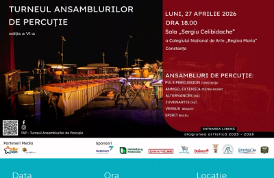 Ritmuri energizante la malul mării: Turneul Ansamblurilor de Percuție (TAP) ajunge la Constanța