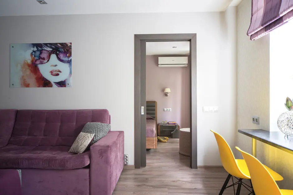 Un apartament de 43 metri patrati amenajat pentru un cuplu tanar