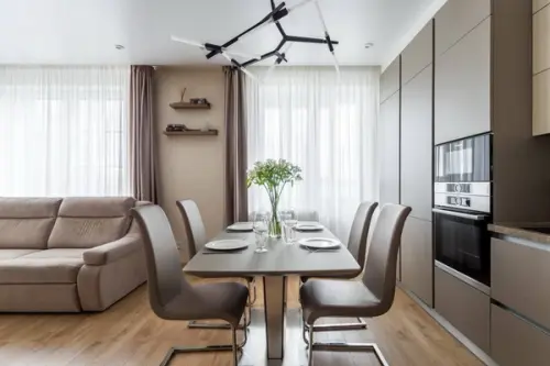 Finisaje pretioase si moderne in amenajarea unui apartament de doua camere