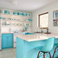 O renovare de bucatarie aerisita si colorata