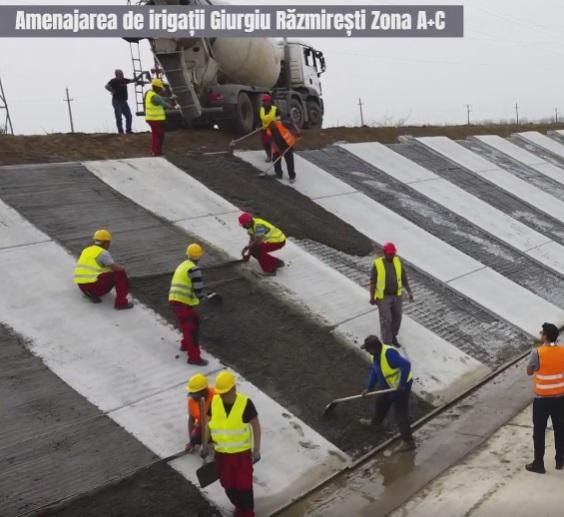 Barbu, vizită la Amenajarea de Irigaţii Giurgiu Răsmireşti: Pe canalele noi, reabilitate şi cu ajutorul staţiilor de pompare modernizate, aducem apă din Dunăre pentru a iriga circa 76.000 hectare VIDEO