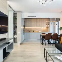 Eleganta si functionalitate intr-un apartament amenajat in tonuri neutre