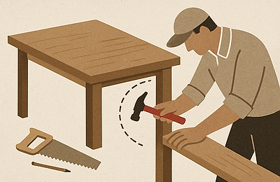 Proiect DIY: cum să faci singur o masă din lemn masiv