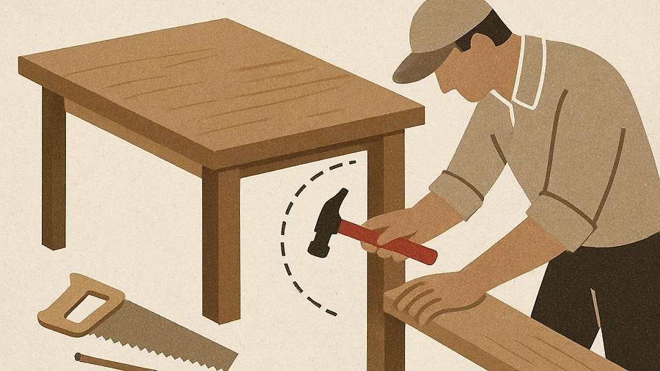Proiect DIY: cum să faci singur o masă din lemn masiv