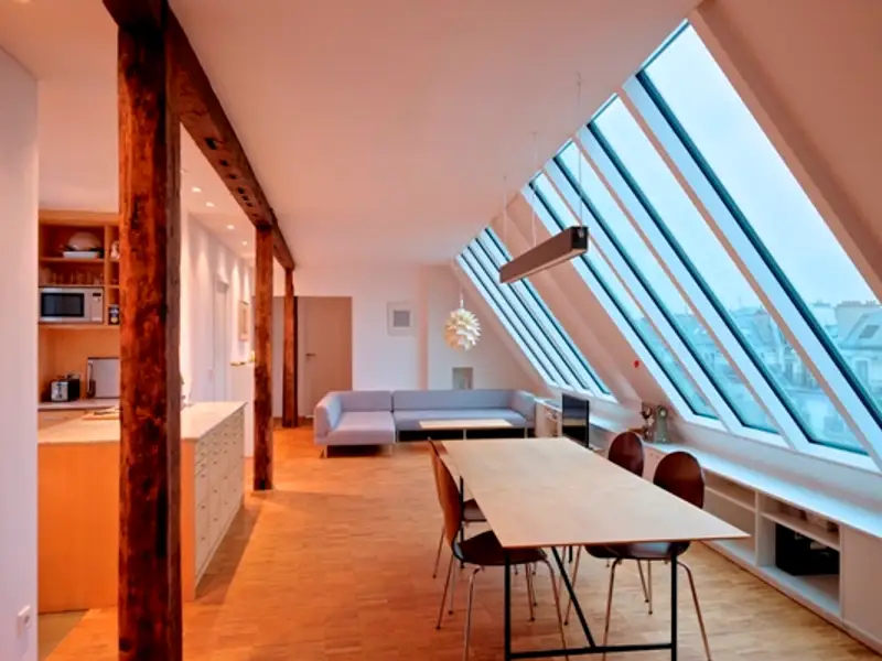 Exemplu de mansarda boema din Paris