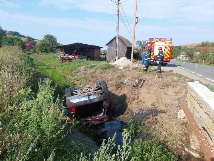 Accident rutier, în această dimineață, în comuna Mociu din județul Cluj