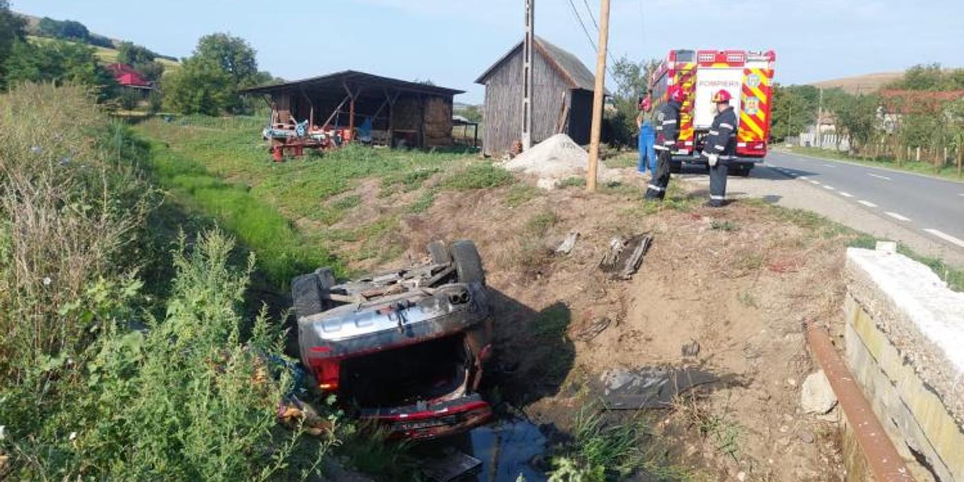 Accident rutier, în această dimineață, în comuna Mociu din județul Cluj