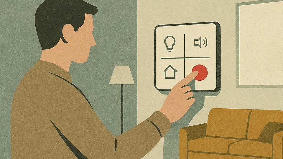 Panou touch pentru living: configurare fără stres