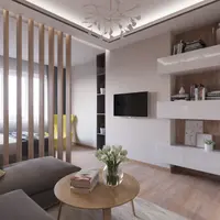 Spatiu modern amenajat in tonuri neutre