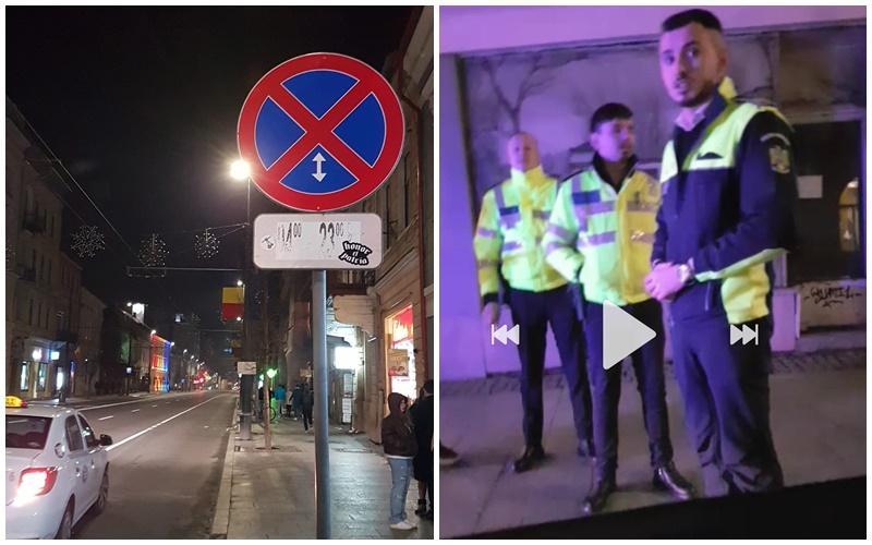 Taximetriștii care au muncit sămbătă seara pe strada Memorandumului spun că au fost hărțuiți de polițiști