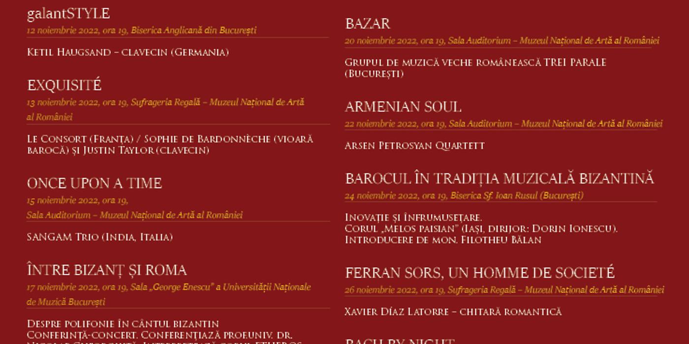 Călătorie între occident și orient: Festivalul de Muzică Veche București