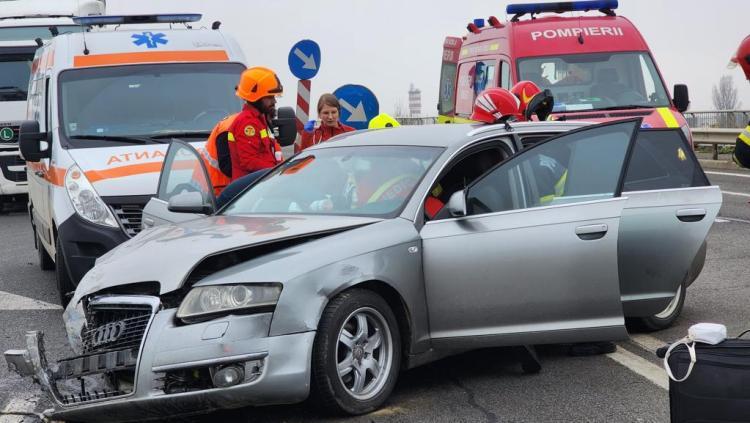 Un accident rutier a avut loc pe centura ocolitoare Vâlcele-Apahida