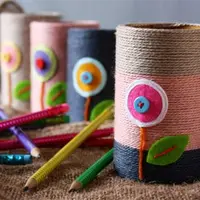 Proiecte DIY cu tuburi de carton reciclate