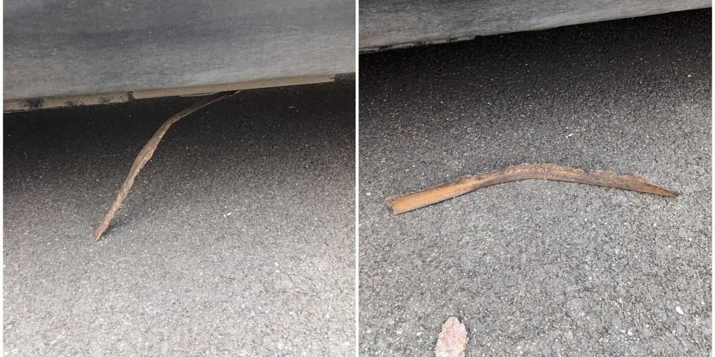 O șină de tramvai de pe Barbu Văcărescu s-a prins în mașina unui șofer din Capitală