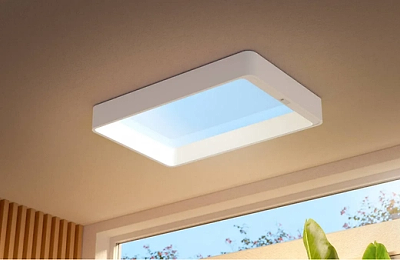 Philips Skylight: plafoniera inteligentă care încearcă să aducă senzația luminii naturale în locuință
