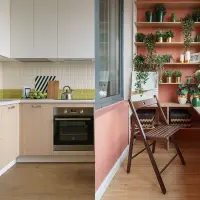 Stil scandinav cu accente de culori curajoase in amenajarea unui apartament de tip studio
