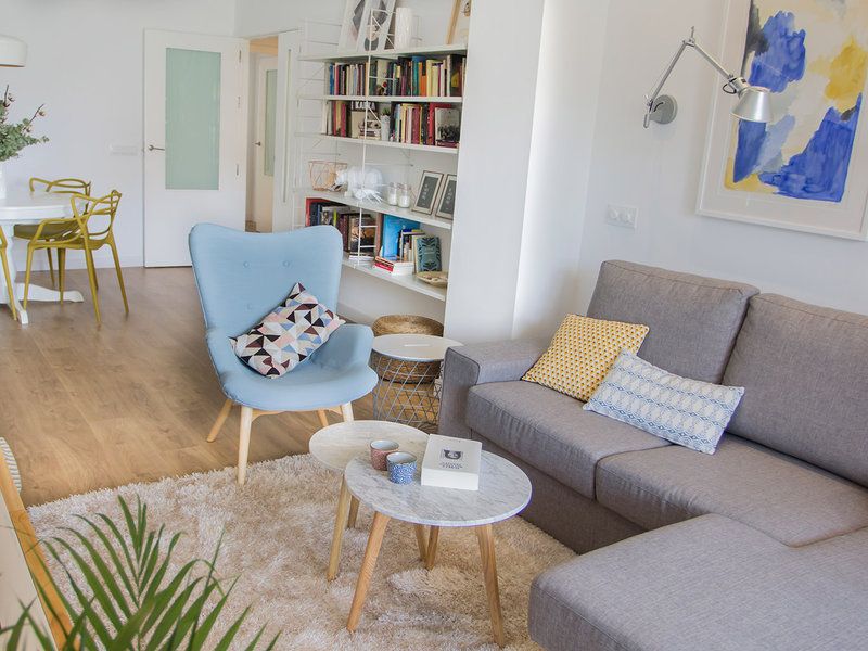 Spatiu de 90 mp amenajat cu stil pentru un cuplu tanar