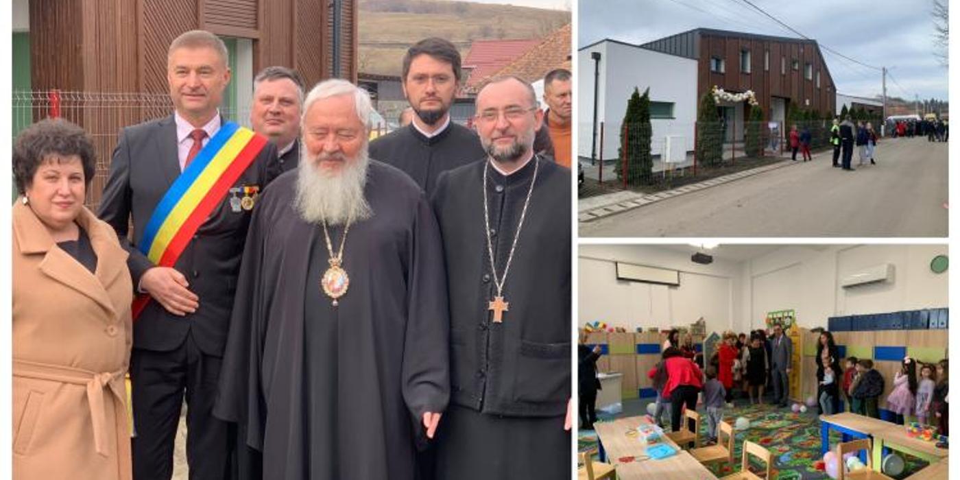 În Jucu-Herghelie a fost inaugurată luni dimineața noua creșă și grădiniță cu program prelungit