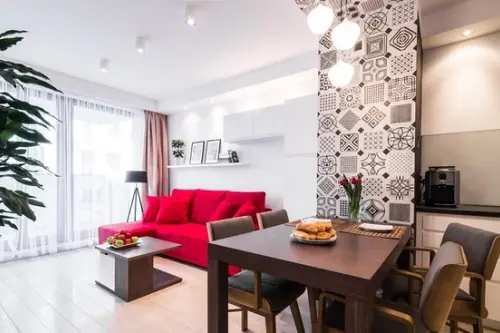 O amenajare cu accente inedite intr-un apartament de 3 camere